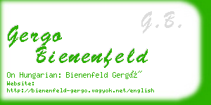 gergo bienenfeld business card